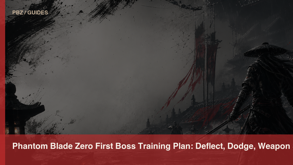 Phantom Blade Zero First Boss Training Plan: Deflect, Dodge, Weapon Switch, Punish official or store media reference
